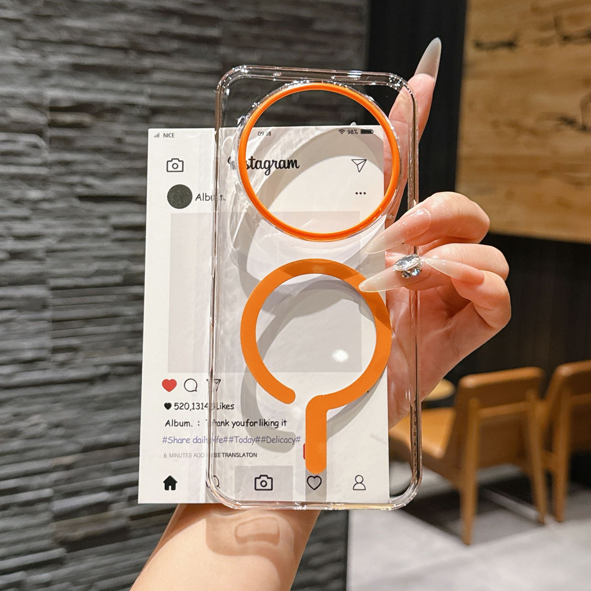 Oppo Find X8 - Fashion Luxury HD Transparent Phone Case