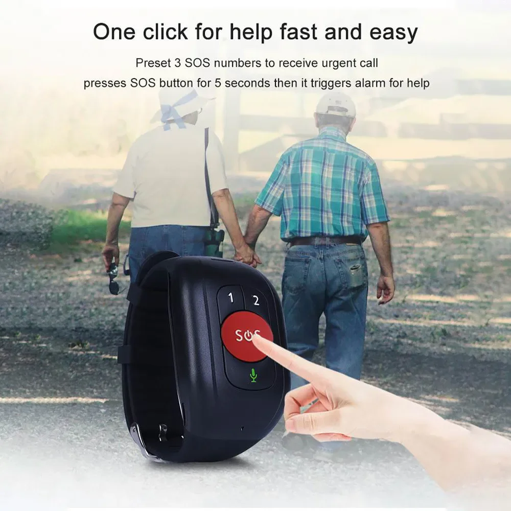 Elderly 4G LTE SOS Watch GPS T - Fall Detection Watch ulasan dan harga