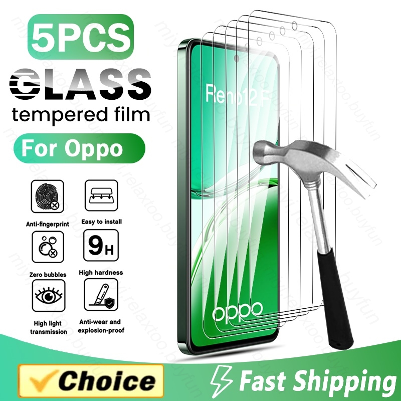 5PCS 100% Original HD Tempered - Oppo Reno 12 ulasan dan harga