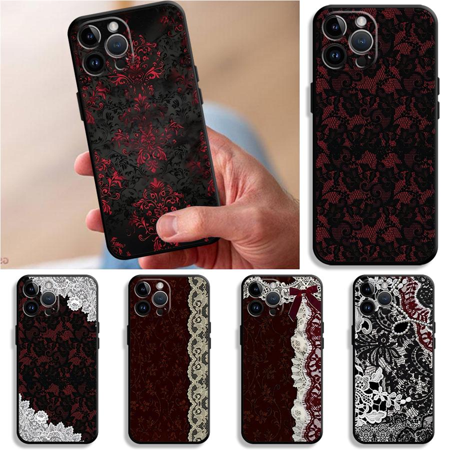 Black And Red Sexy Lace Phone  - Apple Iphone 15 Pro Max ulasan dan harga