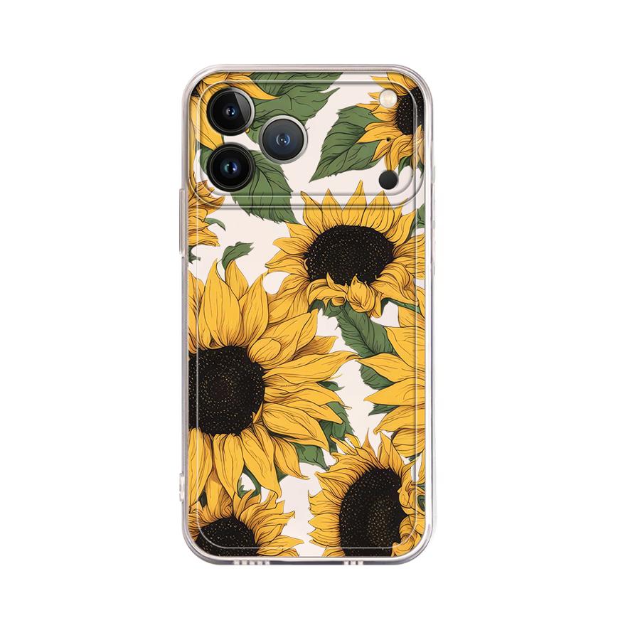 Cute Sunflower Pattern Case fo - Apple Iphone 15 Pro Max ulasan dan harga