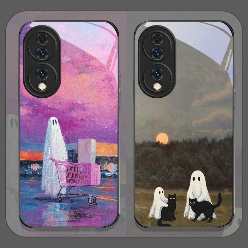 Cute Cartoon Black Cat Ghost P - Huawei Mate 60 ulasan dan harga