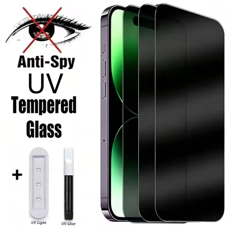 UV Glue Privacy Tempered Glass - Huawei Mate 60 ulasan dan harga