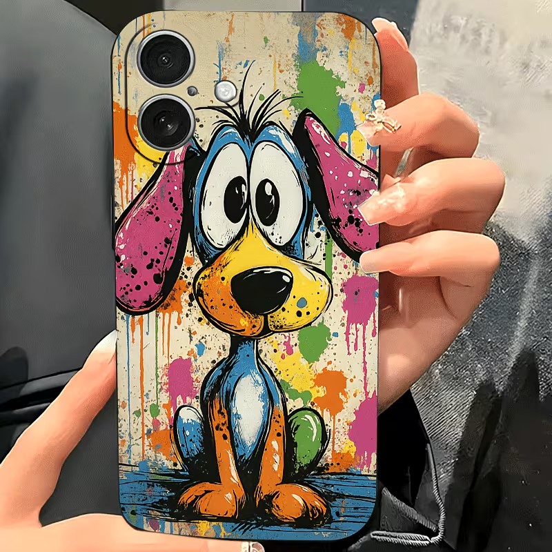 Graffiti Colored Puppy TPU Pho - Apple Iphone 15 Pro Max ulasan dan harga