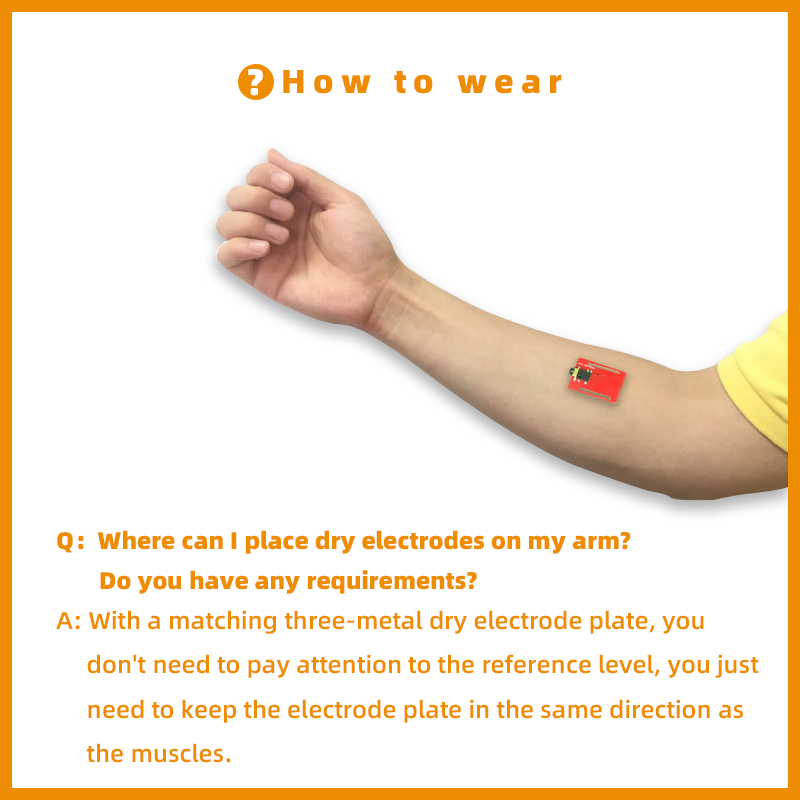 Dry Electrode EMG Sensor Elect - Muscle Sensor Emg ulasan dan harga