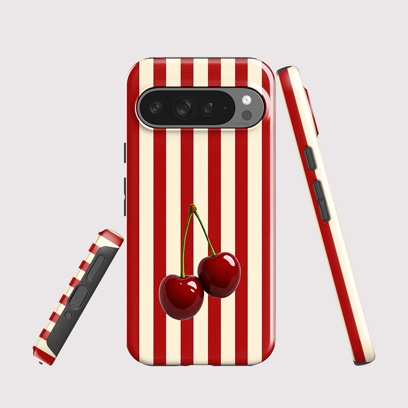 Fcicicase Cherry Stripe Patter - Google Pixel 8A ulasan dan harga