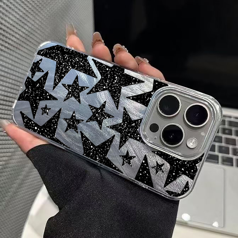 Star Pattern IMD TPU Phone Cas - Xiaomi Poco X6 ulasan dan harga