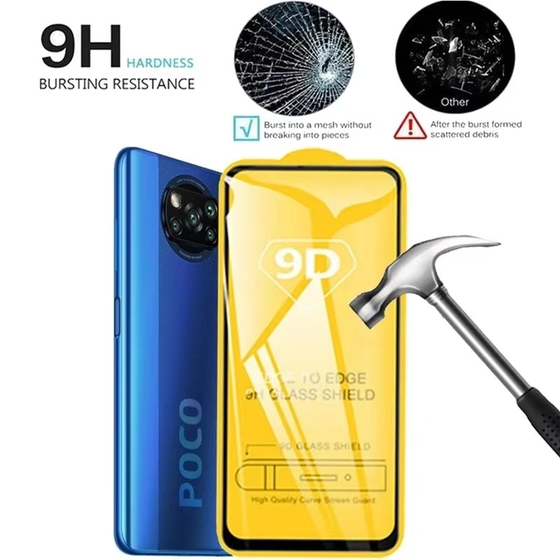 9D Full Cover Protective Glass - Realme C67 ulasan dan harga
